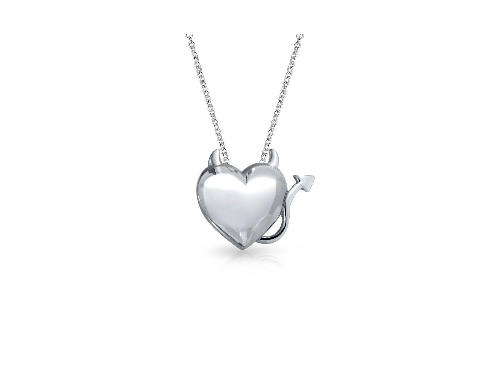 Bling Jewelry Whimsical Devil Horns Heart Shape подвеска-ожерелье