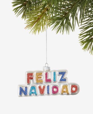 Holiday Lane украшение-пластинка с надписью Feliz Navidad, эксклюзив Macy's