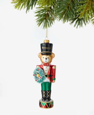 Holiday Lane рождественский орнамент в виде медведя-хрустальщика, эксклюзив Macy's