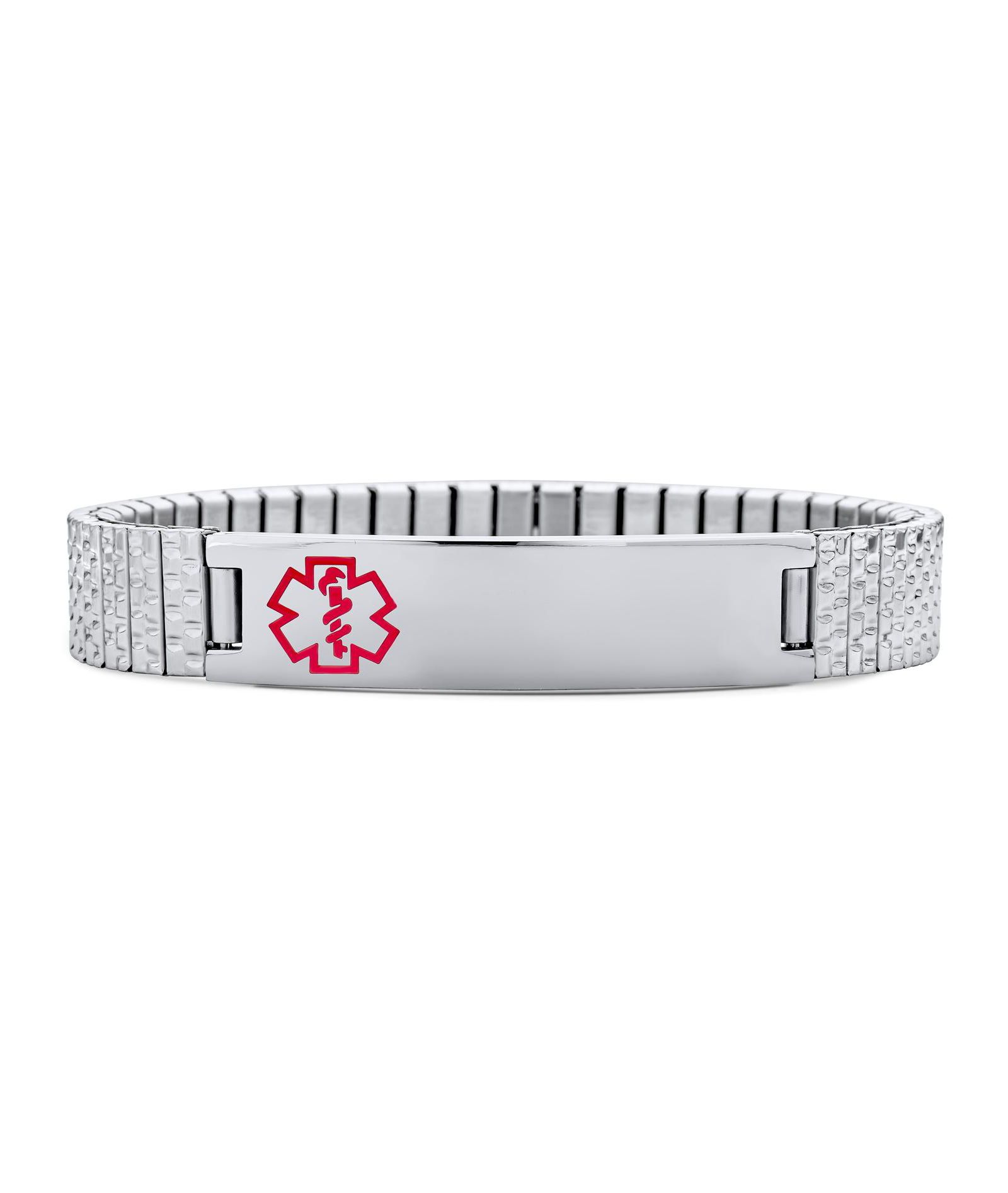 Bling Jewelry браслет медицинский идентификационный из нержавеющей стали