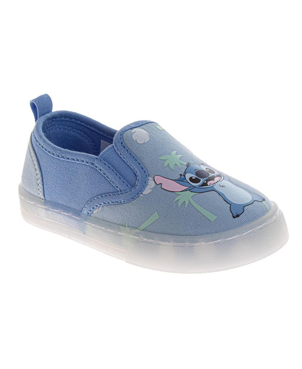 Детская обувь Disney Lilo and Stitch Slip-On, холщовые лоферы, повседневная обувь для ходьбы (7-12)
