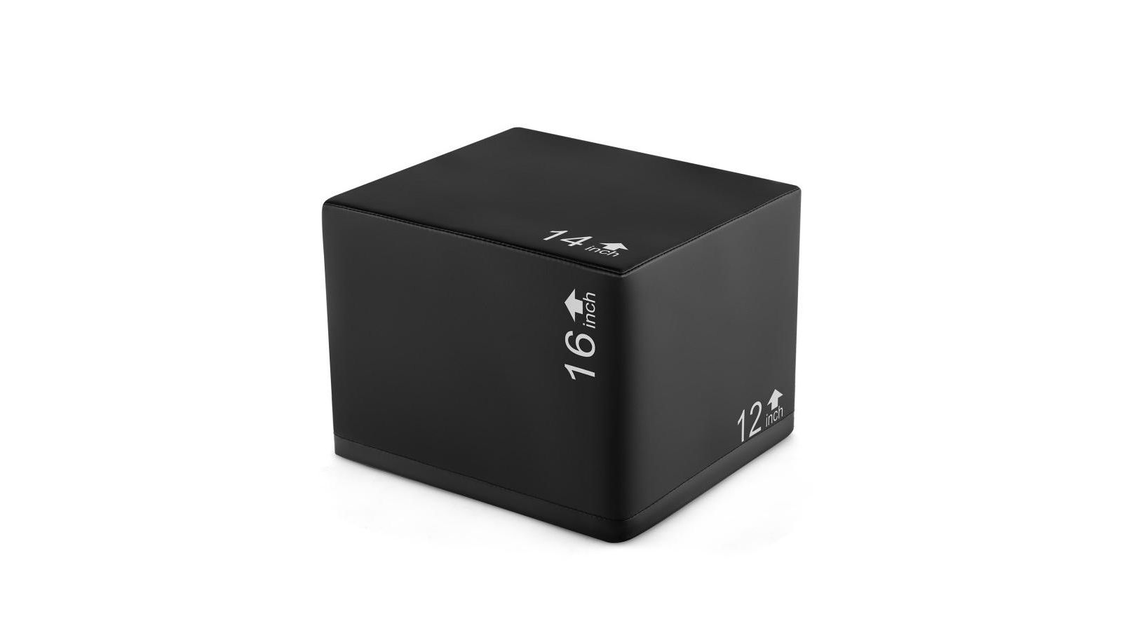 HONGGE плиометрический бокс 3-в-1, 3 высоты, покрытие PU, легко чистится, 16 Inches
