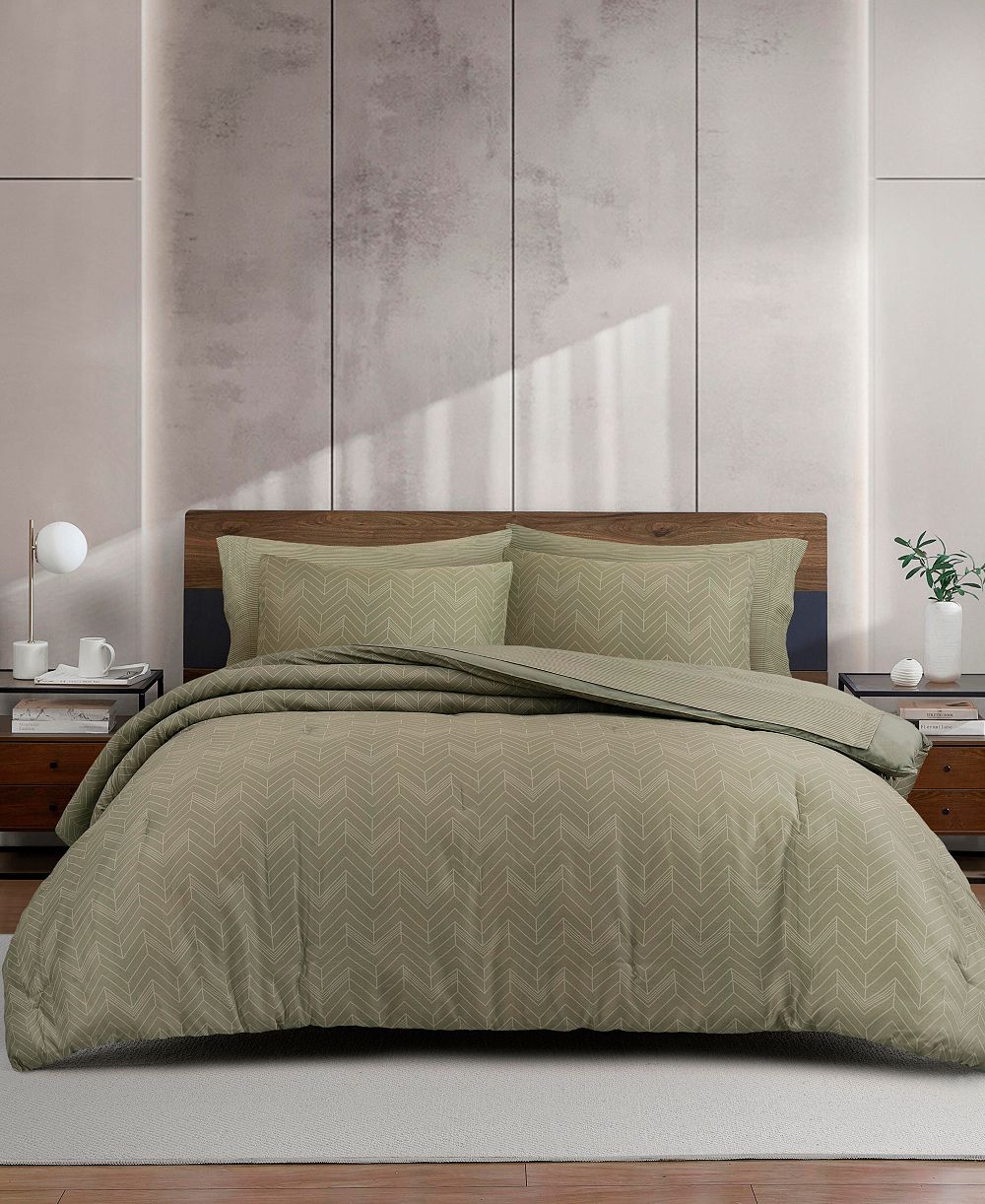 Kenneth Cole New York Delancey микрофибровый комплект постельного белья 7-Pc., Queen