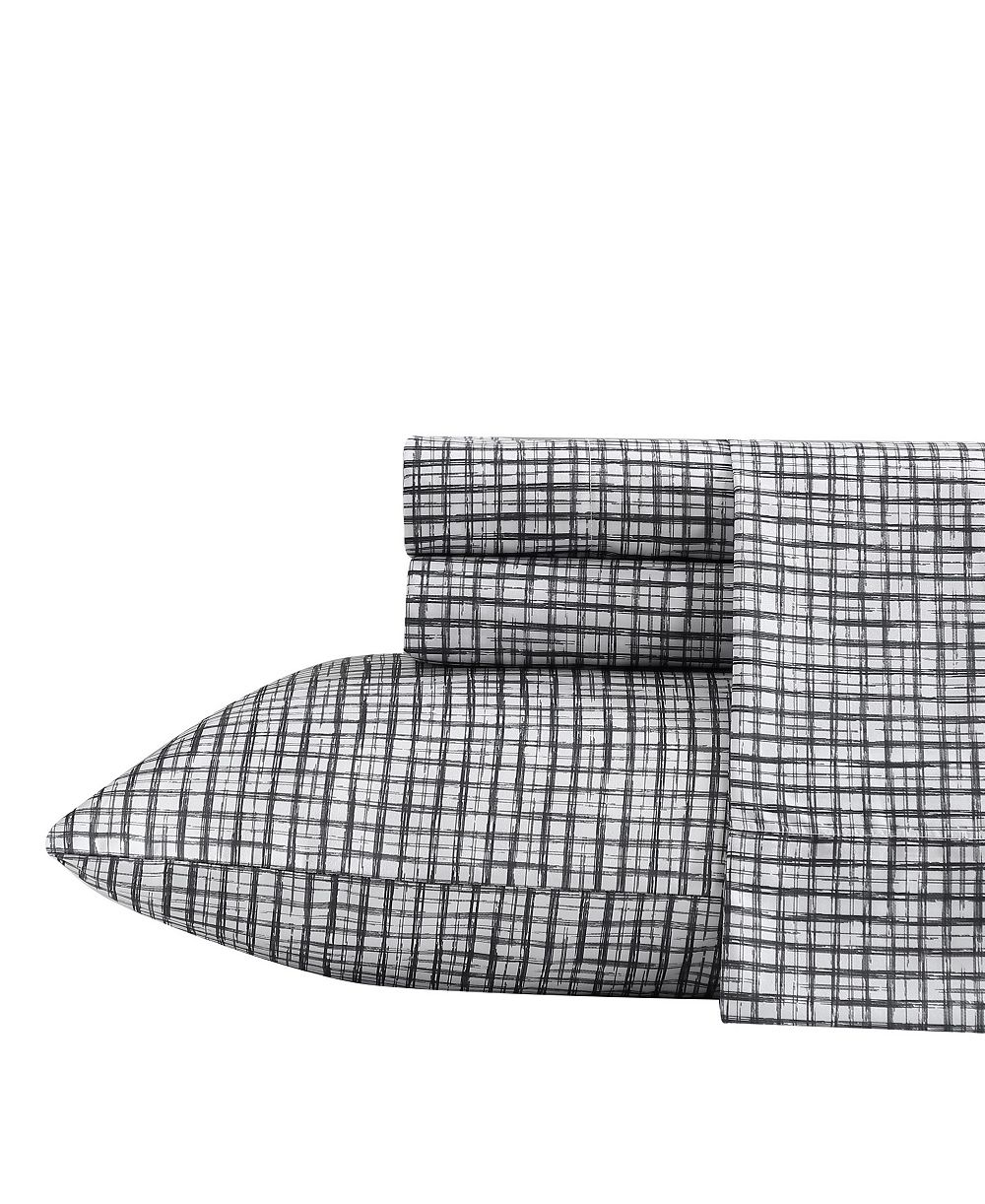 Комплект постельного белья Kenneth Cole New York Sketchy Check Microfiber, King