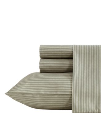 Kenneth Cole New York Twill Stripe Texture Microfiber 4-Pc. Sheet Set, King