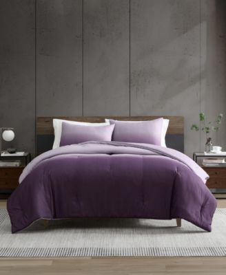 Kenneth Cole New York Subtle Ombre Washed Microfiber 3-Pc. Comforter Set, Full/Queen
