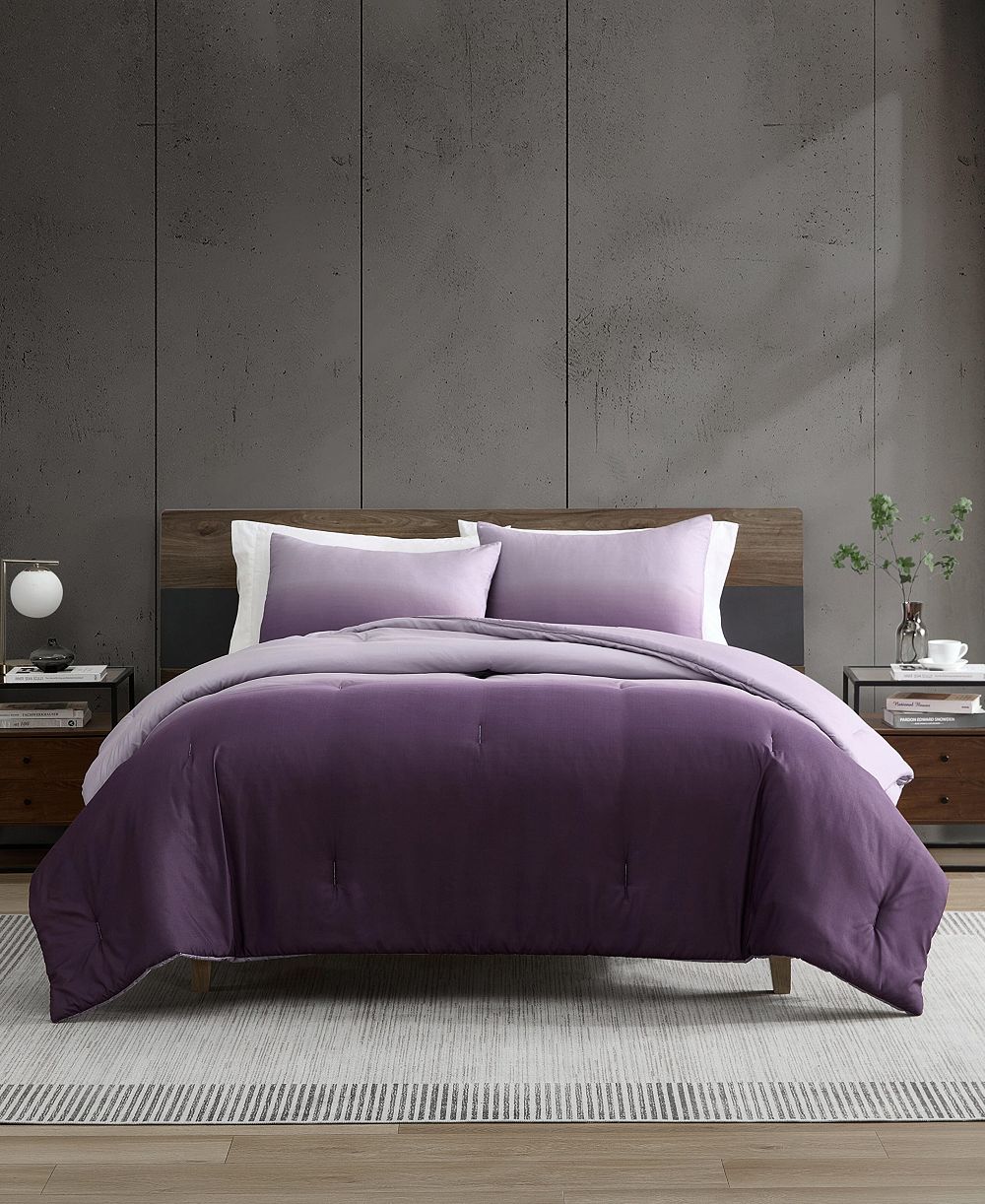 Kenneth Cole New York Subtle Ombre Washed Microfiber 3-Pc. Comforter Set, King