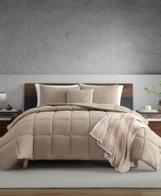 Kenneth Cole Reaction Solid Washed Microfiber 5-Pc. Comforter Set, Full/Queen