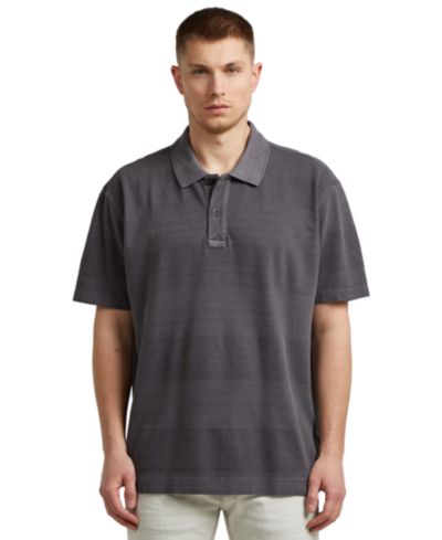Мужская рубашка поло G-Star Raw Men's Washed Jacquard Relaxed-Fit