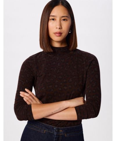 Топ Whistles Women's Animal Roll Neck