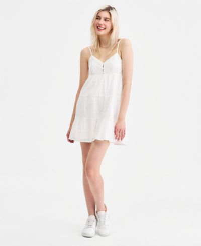 Madden Girl Детское мини-платье с вышивкой Eyelet без рукавов