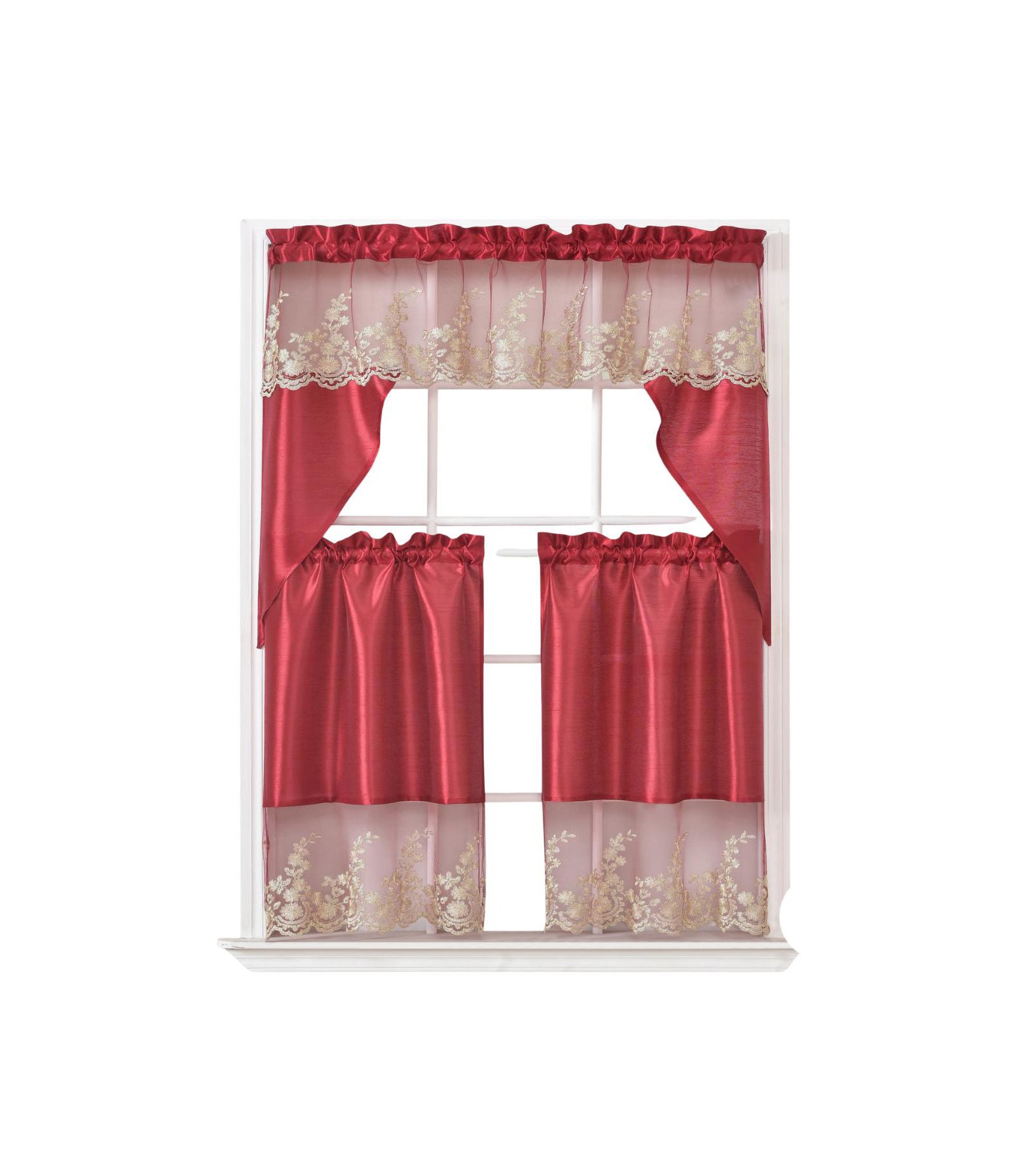 Набор кухонных штор RT Designers Collection из полиэстера, 3 части, 60" x 36"
