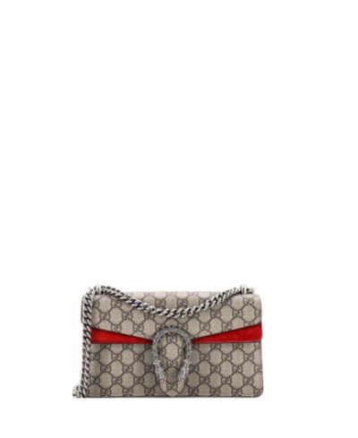 Pre-Owned Gucci Small Dionysus Bag GG Coated Canvas with Crystal Embellished Metal