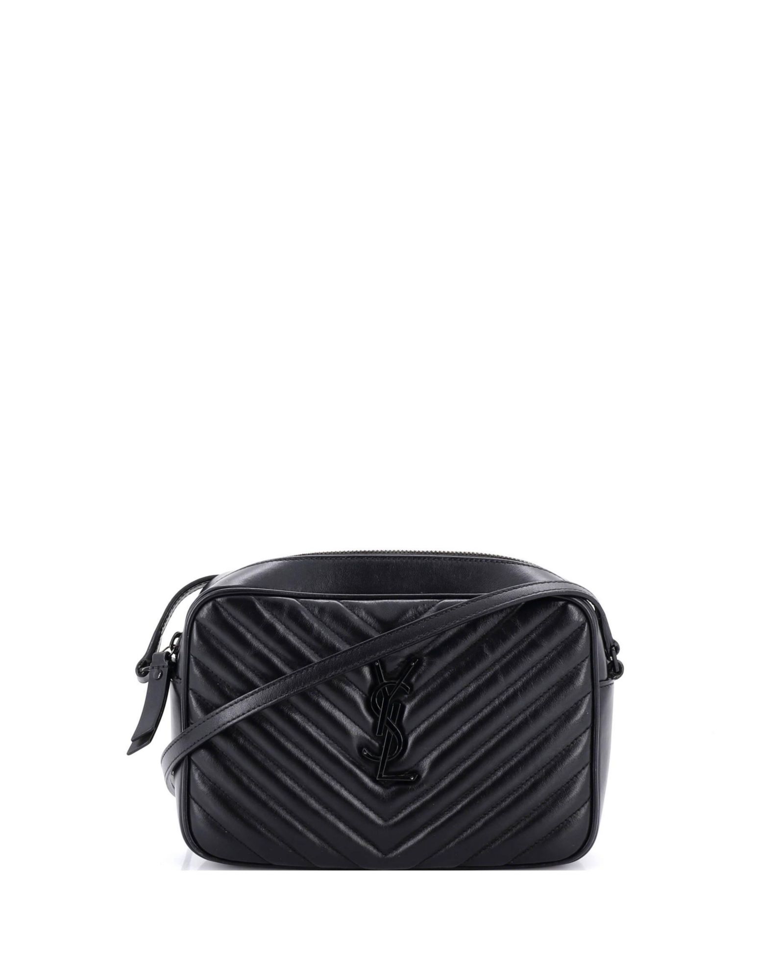 Pre-Owned Saint Laurent Small Lou Camera Bag Matelasse Chevron Leather
