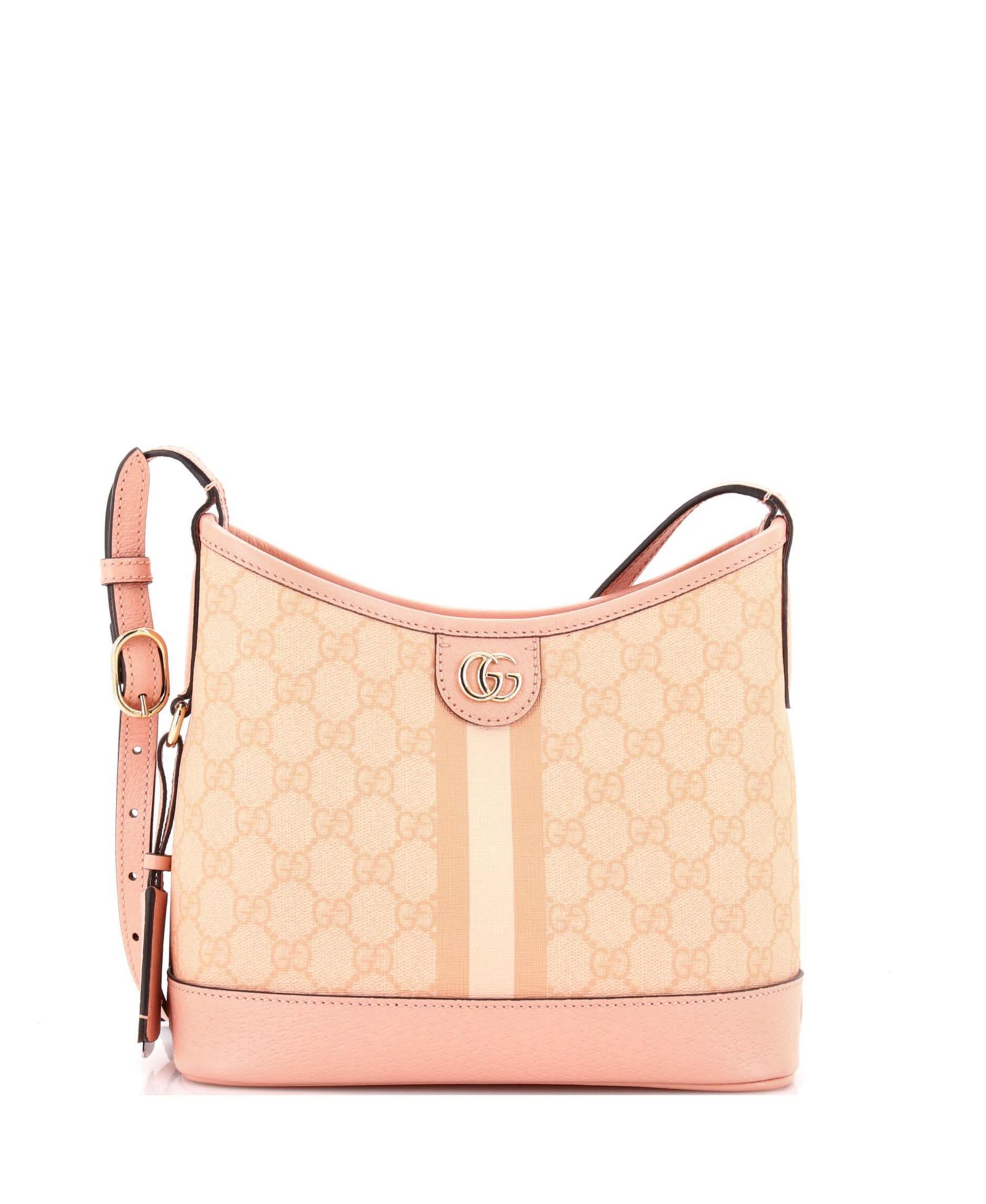 Pre-Owned Gucci Small Ophidia Open Bucket Bag GG Coated Canvas with Leather