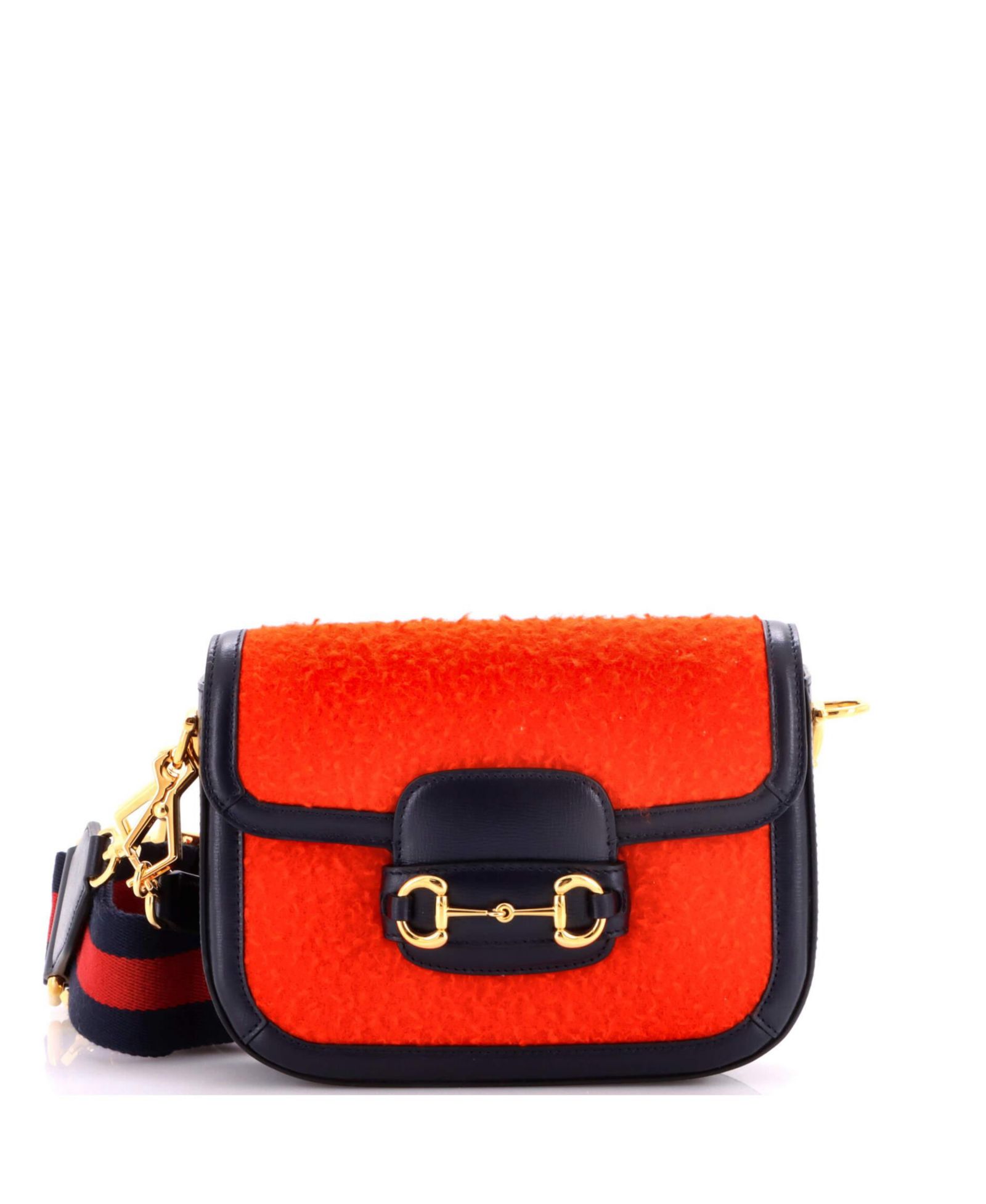 Pre-Owned Gucci Mini Horsebit 1955 Shoulder Bag Wool