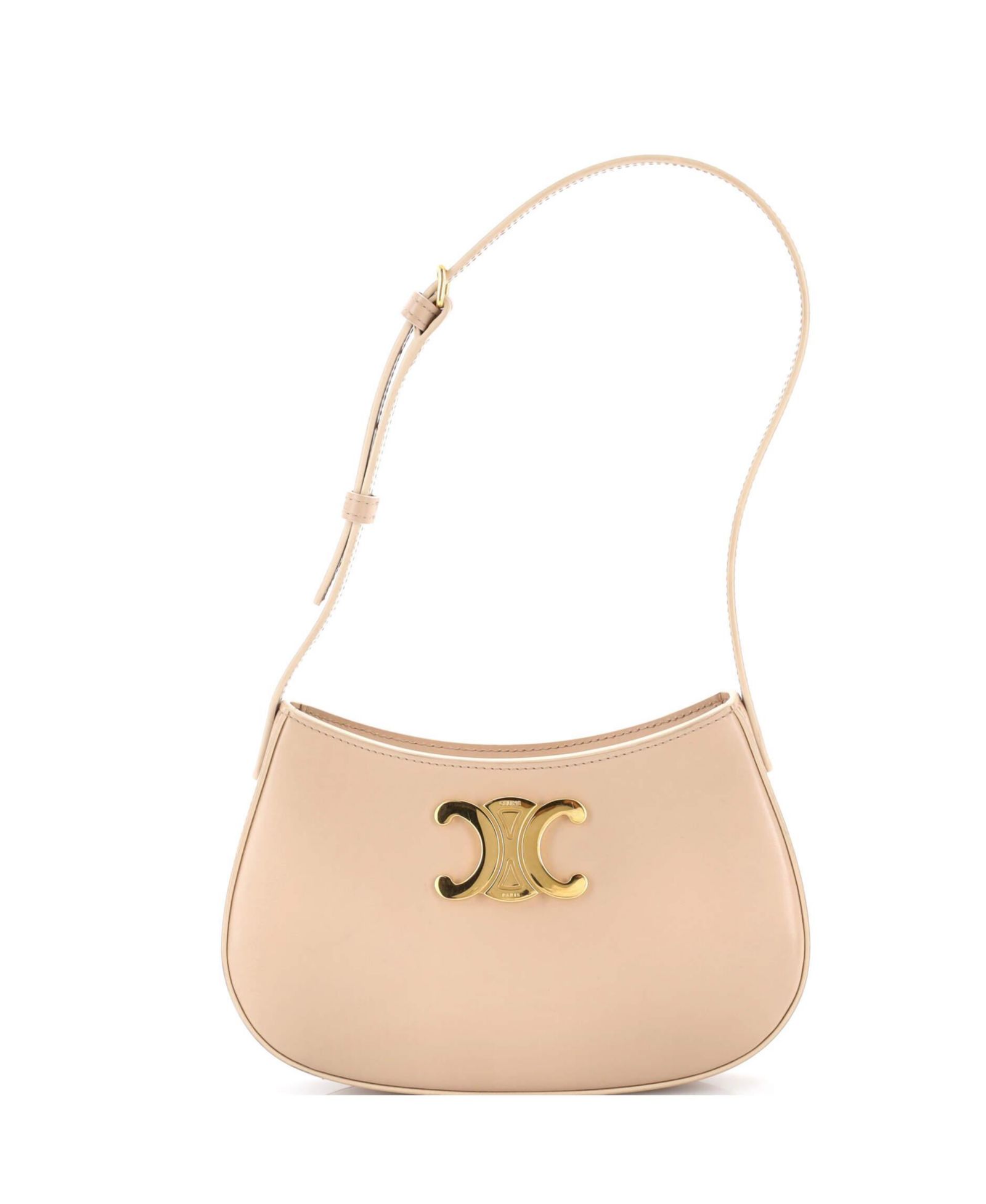 Pre-Owned Celine средняя сумка Triomphe Tilly из гладкой телячьей кожи