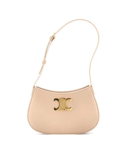 Pre-Owned Celine средняя сумка Triomphe Tilly из гладкой телячьей кожи