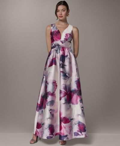 Женское бальное платье Donna Karan New York Petite Sleeveless V-Neck