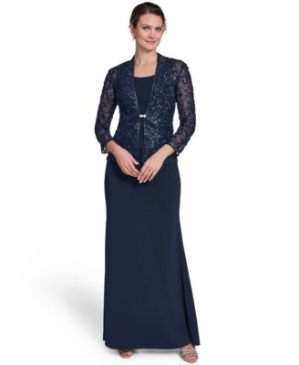 Женский комплект из платья и жакета Jessica Howard Petite Scoop Neck