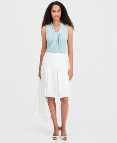 Миди-юбка Kasper Petite Pleated Flare