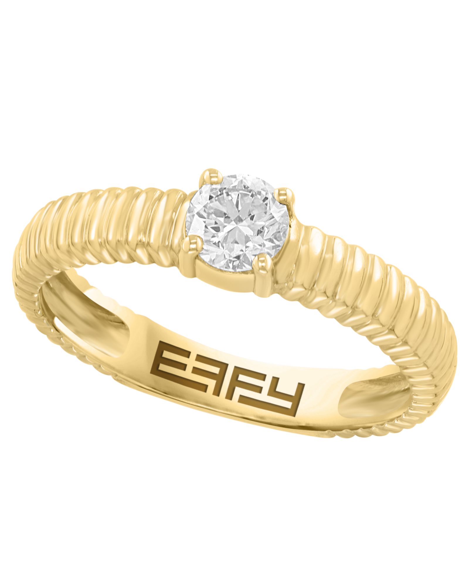 EFFY Collection кольцо с бриллиантом (3/8 ct. t.w.) в желтом золоте 14k