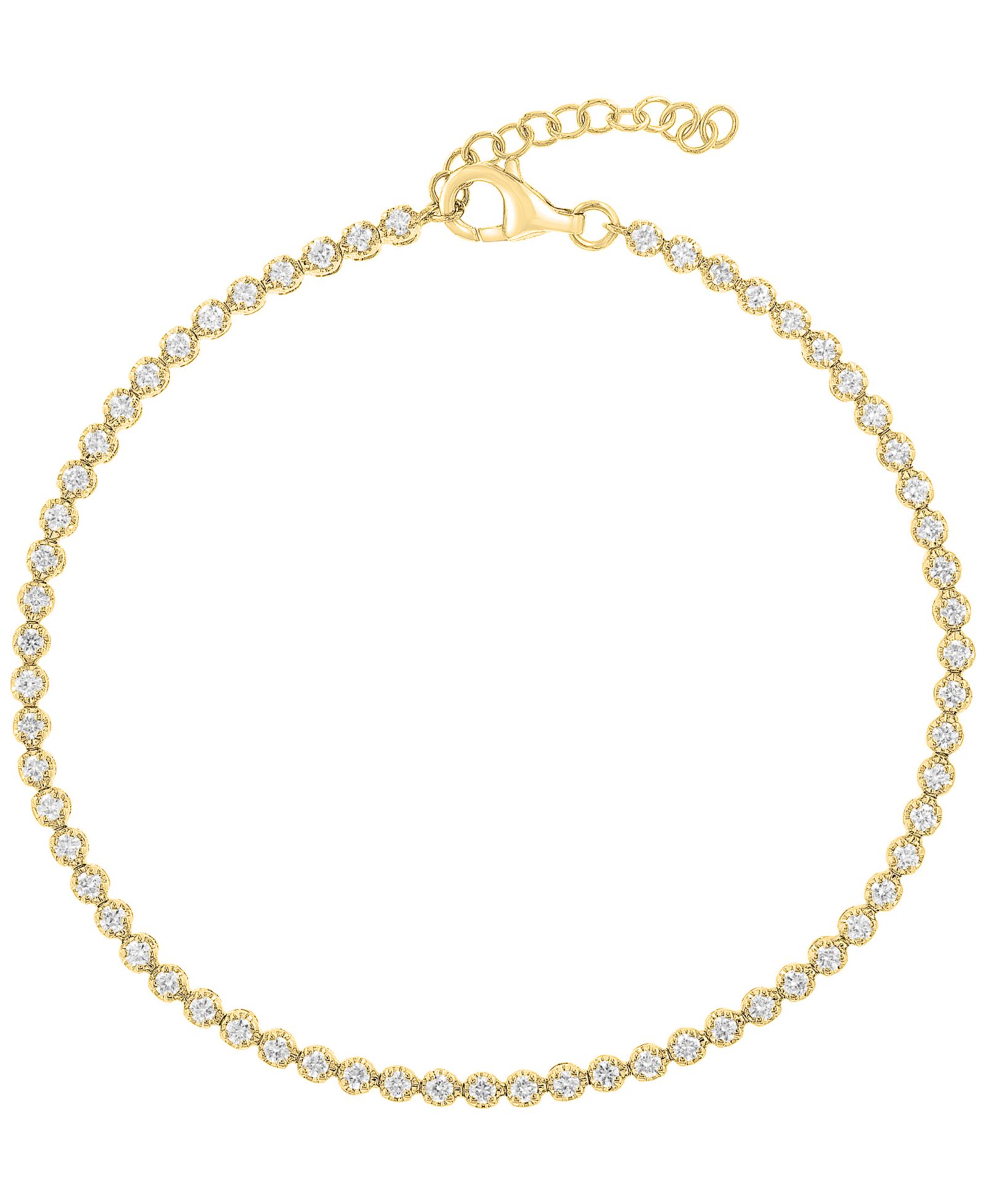 EFFY Collection Lab Grown Diamond Tennis Bracelet (2-7/8 ct. t.w.) in 14k Yellow Gold