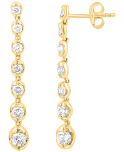 EFFY Collection Diamond (1 ct. t.w.) Earrings in 14k Yellow Gold