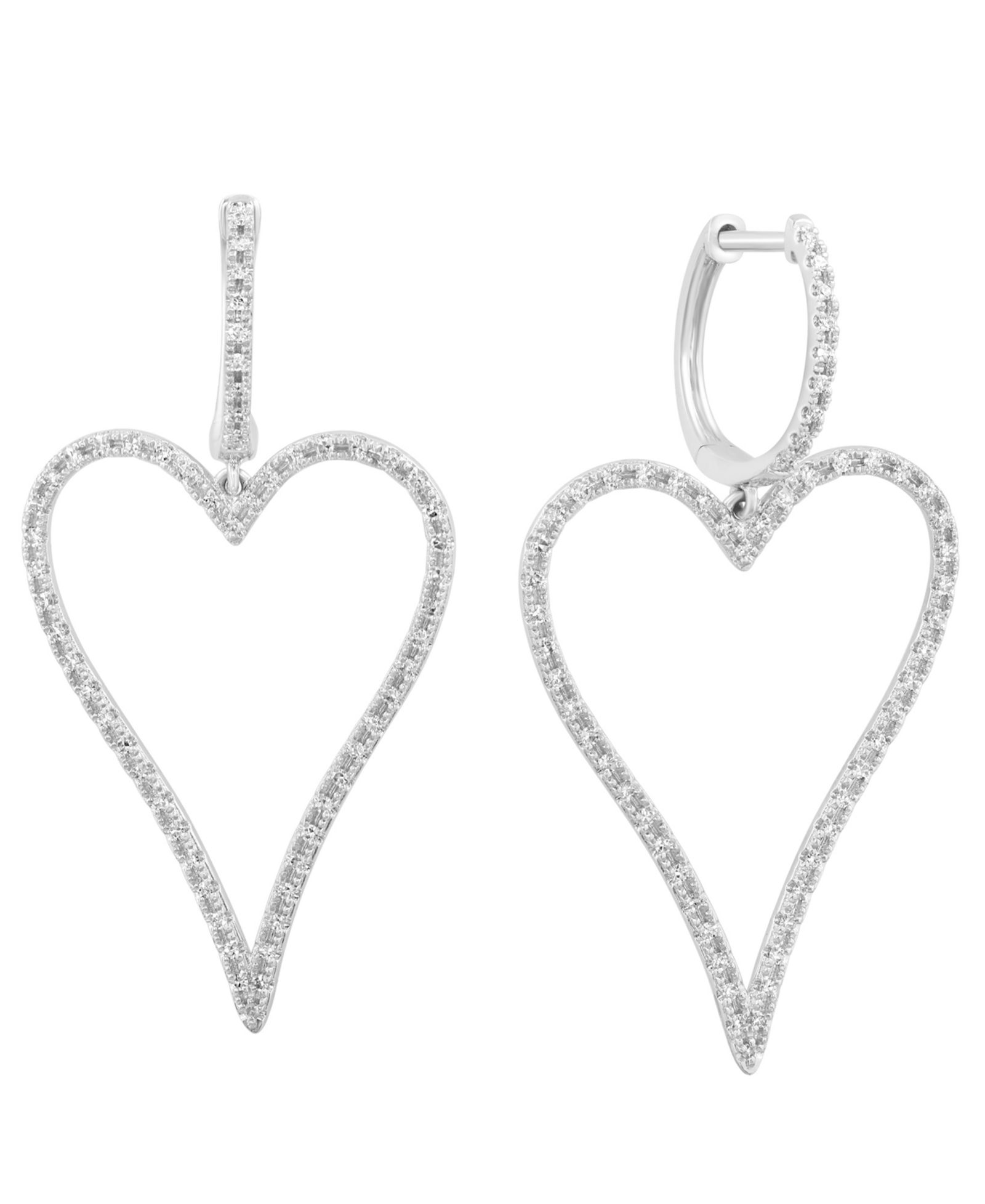 Серьги EFFY Collection с бриллиантами (1/3 ct. t.w.) в 14k White Gold