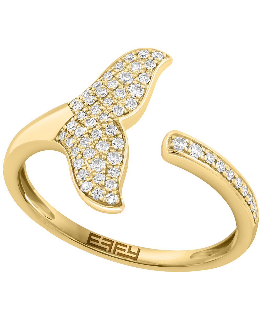EFFY Collection кольцо с бриллиантом (1/5 ct. t.w.) в 14k желтом золоте