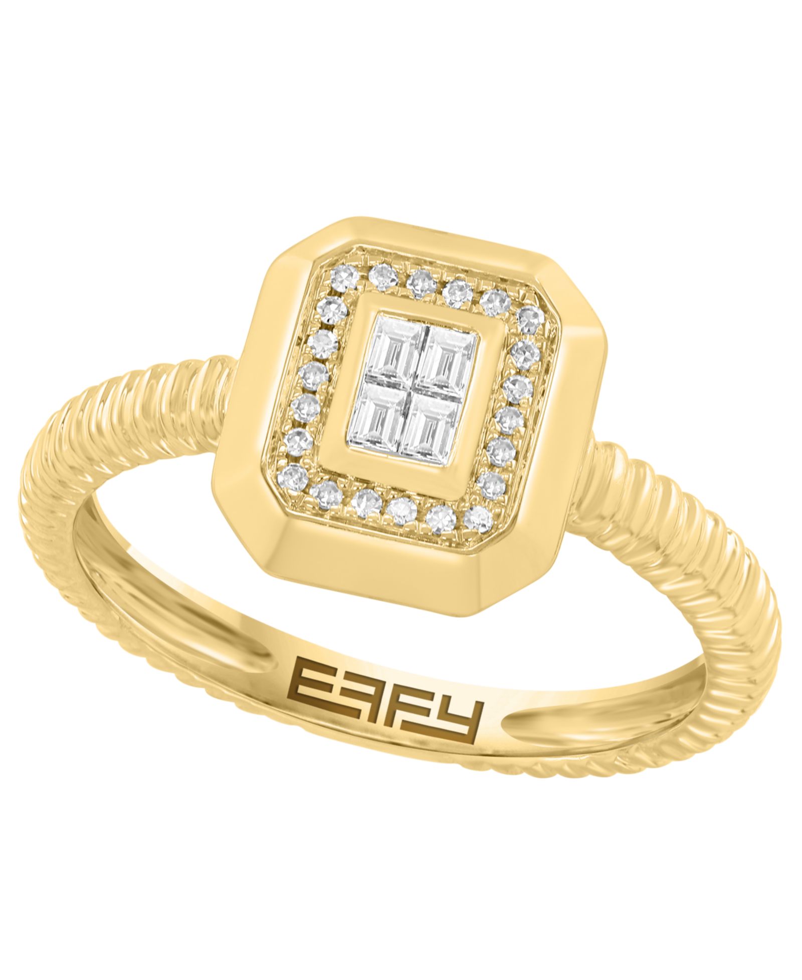 Кольцо EFFY Collection Diamond (1/8 ct. t.w.) в 14k Yellow Gold