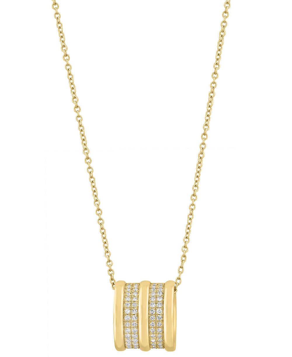 Подвеска-ожерелье EFFY Collection Diamond (1/5 ct. t.w.) в 14k желтом золоте