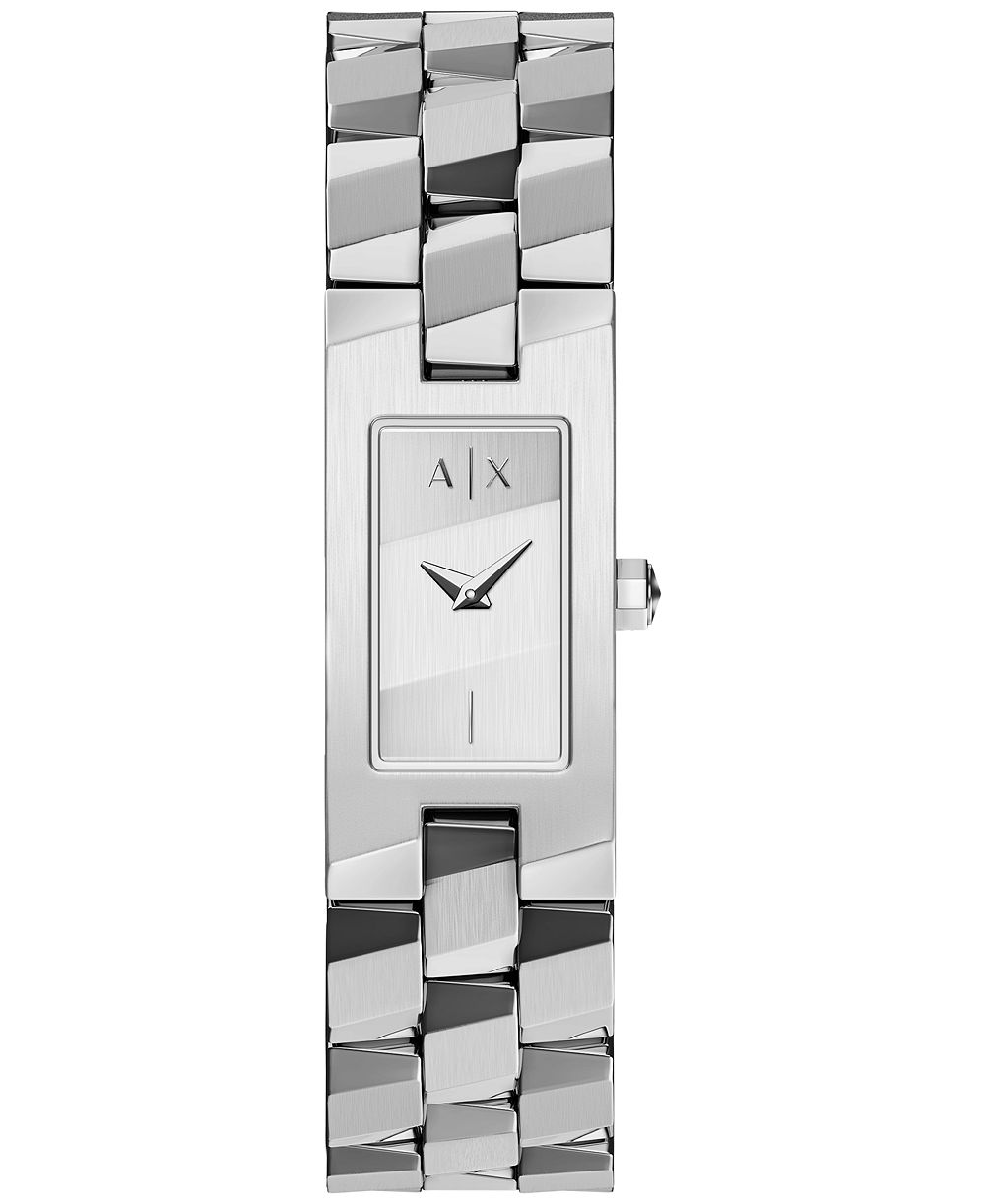 Женские кварцевые часы Armani Exchange Silver Stainless Steel 34mm