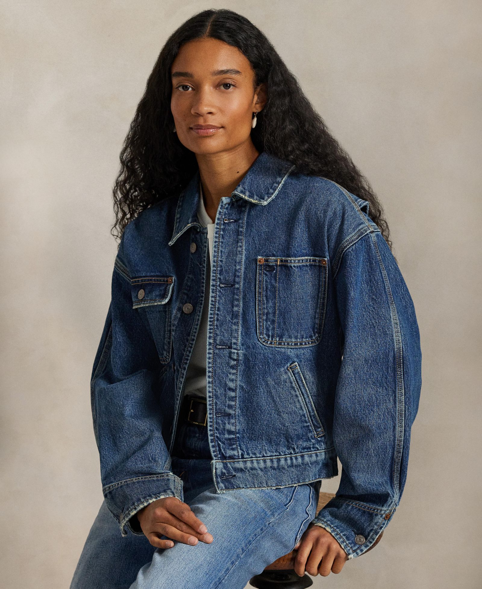 Polo Ralph Lauren Women's Spread Collar Denim Jacket