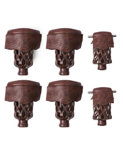 GSE Games & Sports Expert Set of 6 Heavy Duty PU Leather Billiard Pool Table Pockets, Pool Table Accessories