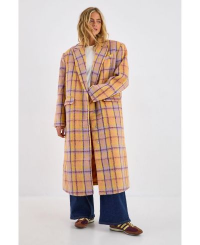 Nasty Gal Женский приталенный однобортный пальто