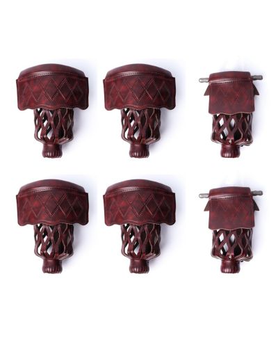 GSE Games & Sports Expert Set of 6 Heavy Duty PU Leather Billiard Pool Table Pockets, Pool Accessory