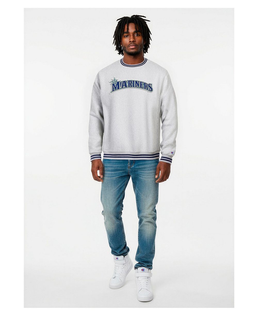 Champion Мужское свитшот Heather Gray Seattle Mariners Reverse Weave