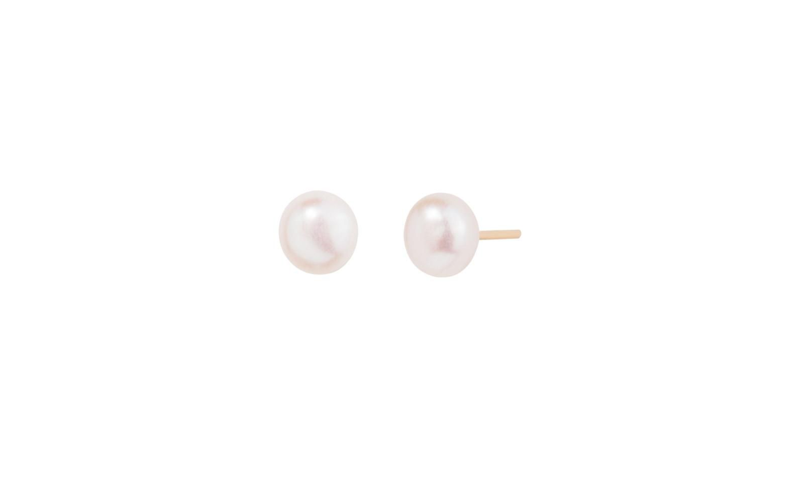 Серьги-гвоздики Little Sky Stone Frida Sterling Silver Pearl