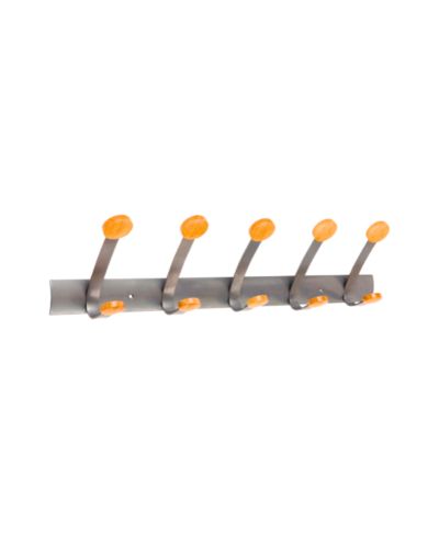 Alba Wall Mounted Double Peg Rail with 10 Pegs