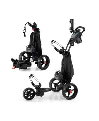 Mecale 3-Wheel Golf Push Cart with Adjustable Handle, 9 Speed Settings