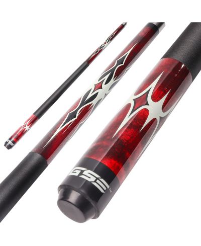 GSE Games & Sports Expert 58" 2-Piece Canadian Maple Hardwood Billiard Pool Cue Stick for Men/Women - 21oz