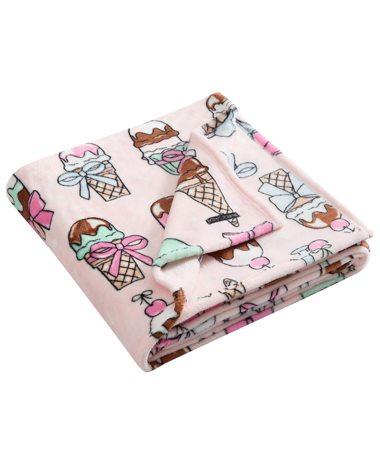 Плед Betsey Johnson Coquette Ice Cream Printed Plush, 70" X 50"