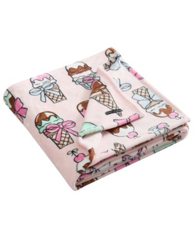 Плед Betsey Johnson Coquette Ice Cream Printed Plush, 70" X 50"