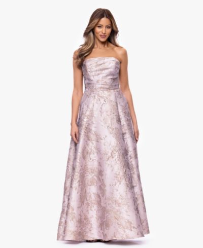 XSCAPE Women's Strapless Sleeveless Ball Gown