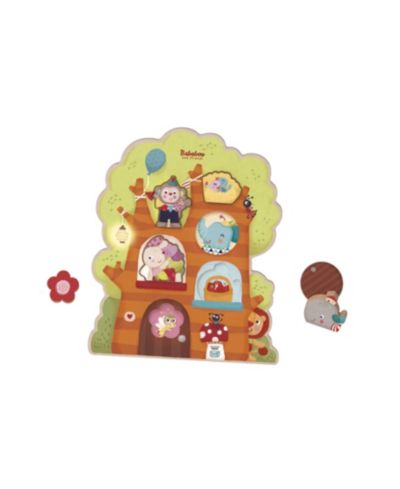 Деревянный развлекательный пазл Bababoo and Friends Tree House Discovery