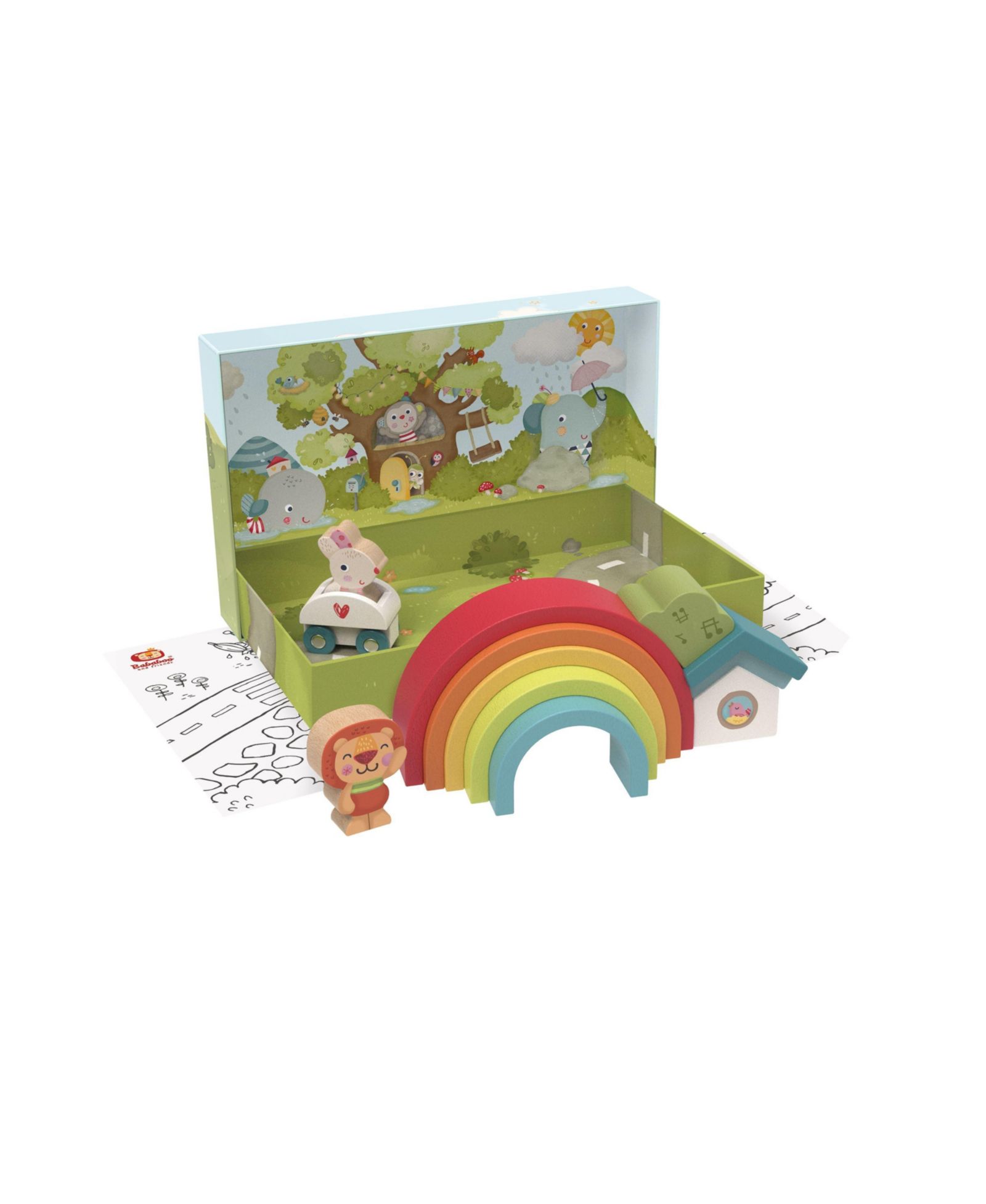 Игрушка-развивашка Bababoo and friends Enchanted Rainbow Roleplay Stacking Toy