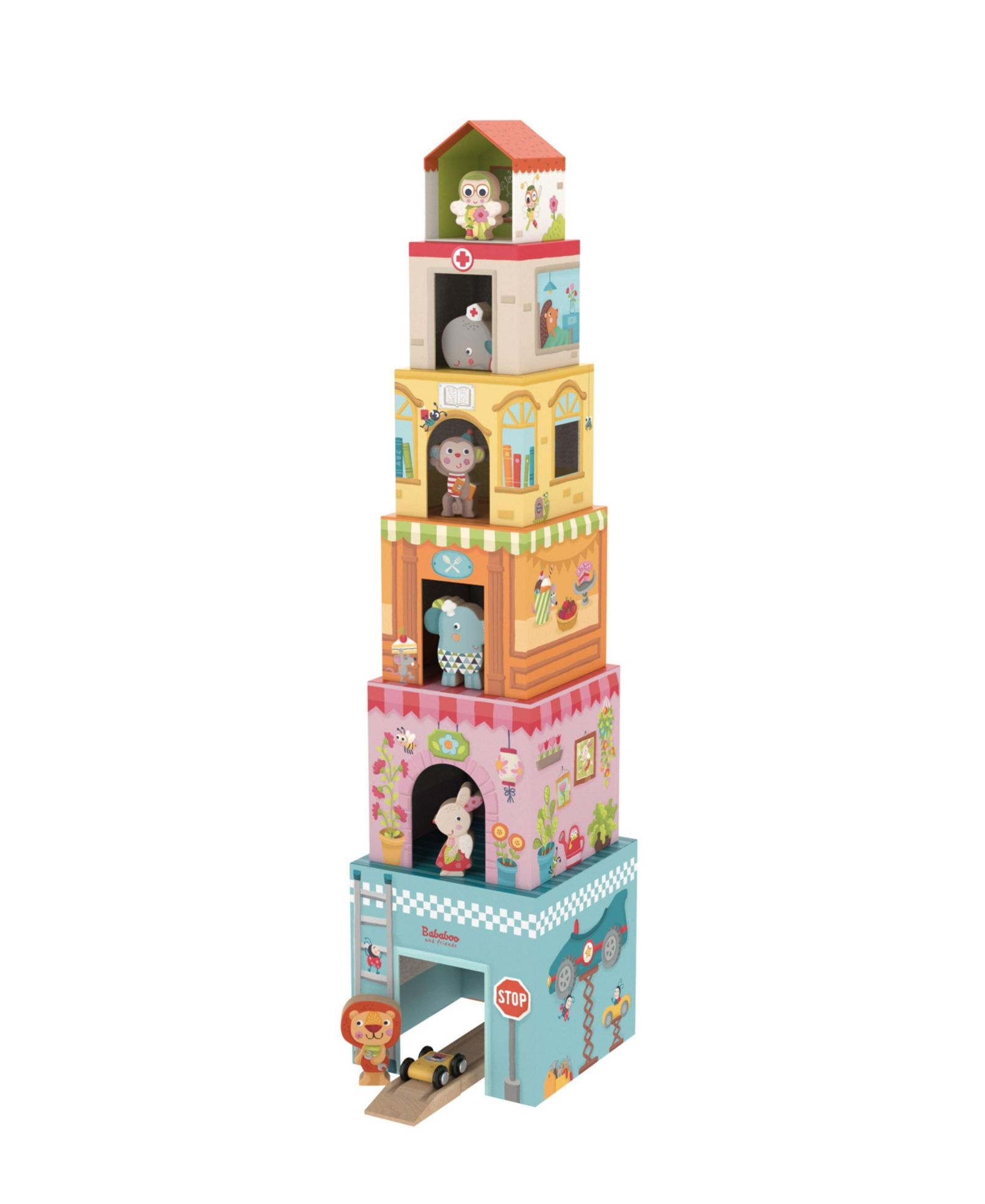 Bababoo and friends игра-башня Tower House Stacking Game