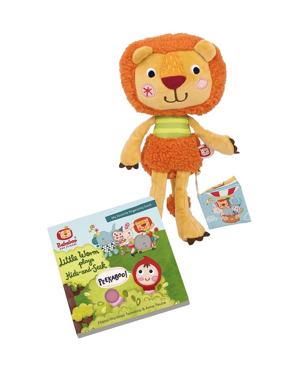 Bababoo And Friends Lion Hide-and-Seek Book & Plush, 2-Piece Set