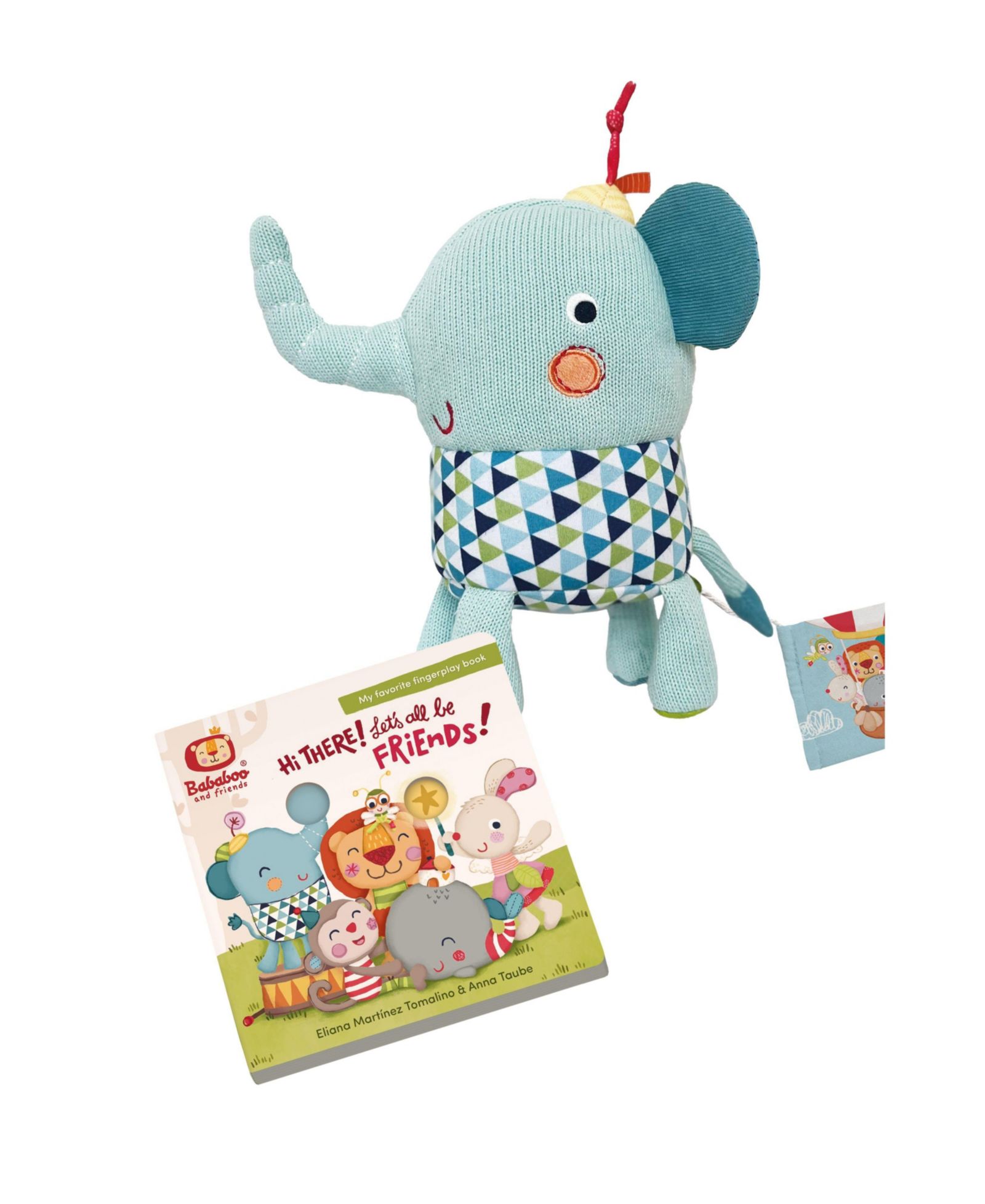Набор Bababoo and friends: книга и мягкая игрушка Lolo Elephant